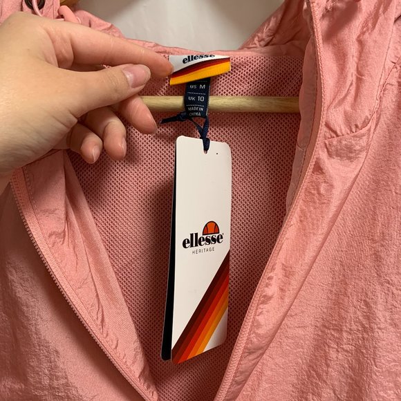Ellesse Pink Tonvilli Quarter Zip Track Jacket Medium NWT - Picture 6 of 15